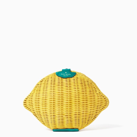 Kate Spade | Limited Edition Lemon Wicker Bag New - Picture 4 of 4